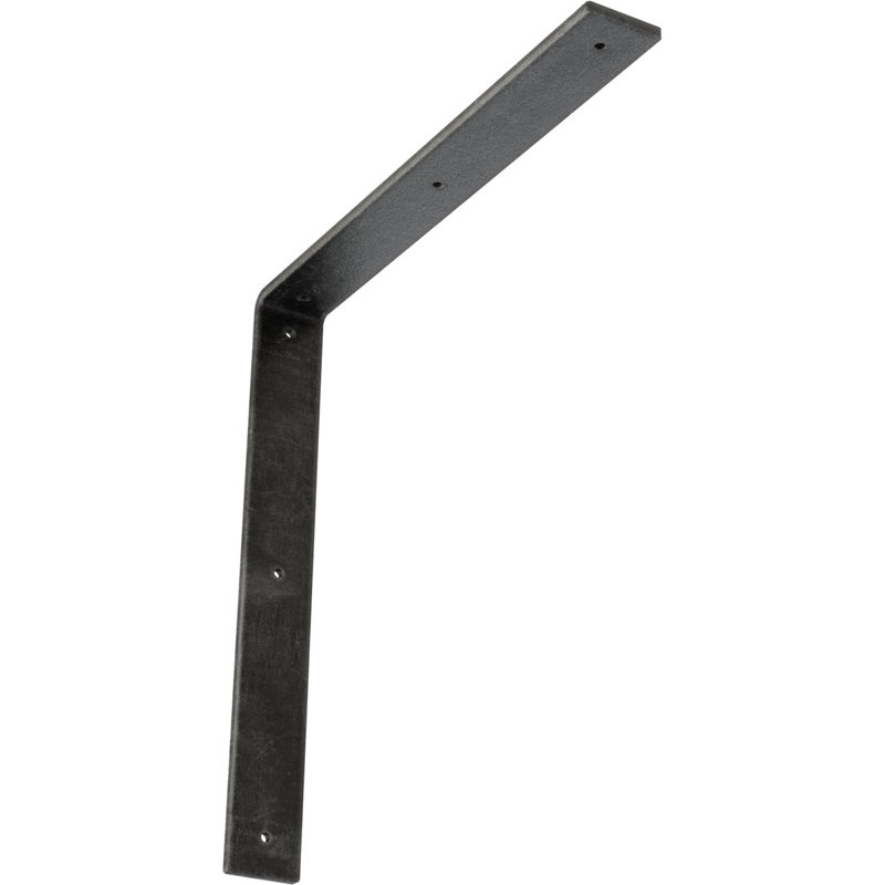 2"W x 16"D x 16"H Hamilton Steel Bracket, Antiqued Silver, 16" H x 2" W x 16" D, Antiqued Silver