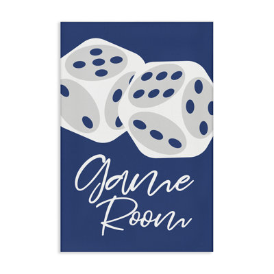 «Game Room with Dice», art mural sur toile par Martina Pavlova