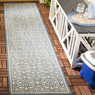 Graham Indoor/ Outdoor Blue/Cream Rug