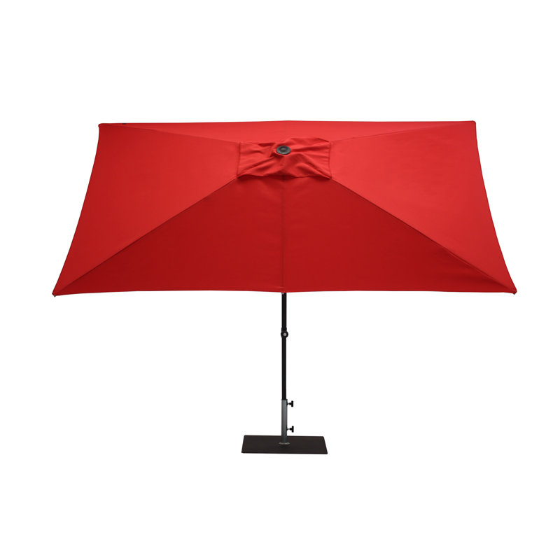 Anirvesh 300cm X 200cm Rectangular Market Parasol, Red