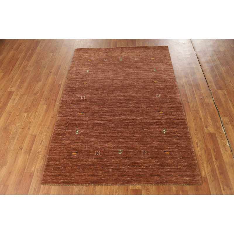 Brown Gabbeh Indian Rug 4x6