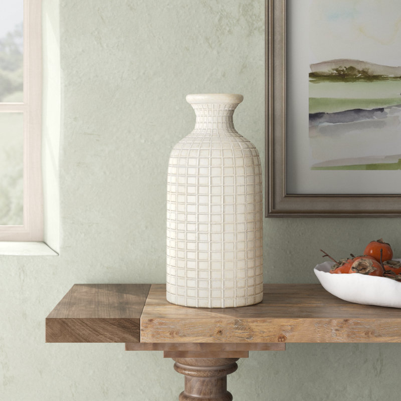 Almeria Terracotta Table Vase, 18.85" H x 8.85" W x 9" D