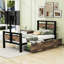 Lit avec rangement ouvert Coleridge-1824069731