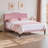 Kempst Upholstered Bed with Adjustable Headboard & Solid Wooden Slats, Under Bed Storage, No Box Spring Needed-888761091-817837570