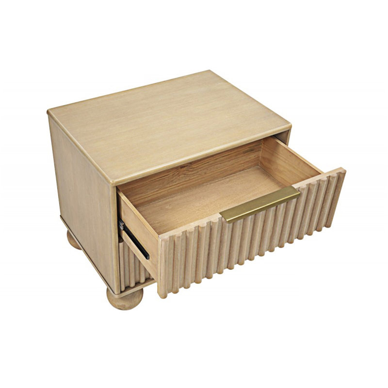 Table de chevet avec tiroirs