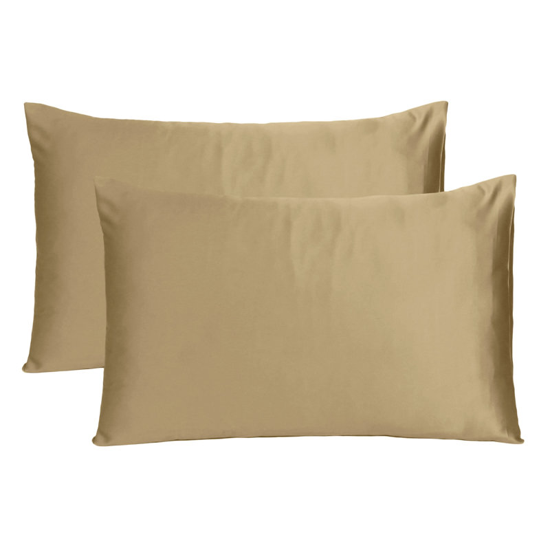 Taies d'oreiller en satin, Grand, Crème de banane