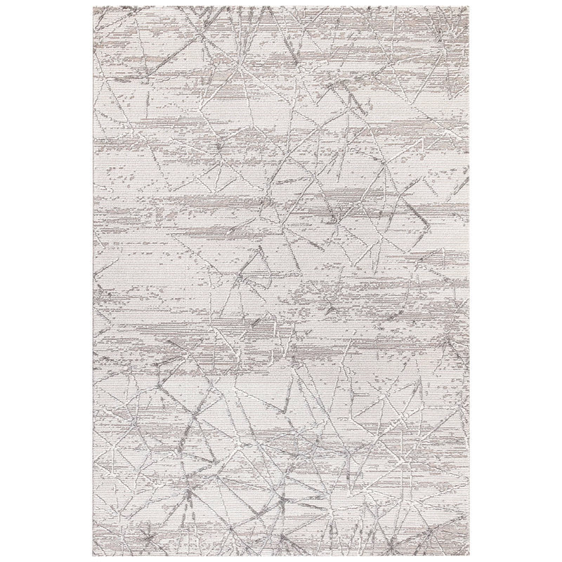 Remaya Abstract Machine Made Indoor / Outdoor Area Rug, Rectangle 5'3" x 8'2"