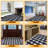 Non-Slip Checkered Plaid Area Rug For Living Room, Hallway Runner, Entryway Rug, Black/Gray/White-1464549457