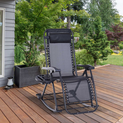 Rakestraw Zero Gravity Reclining Lounge Chair Garden Lounge Rocker Napping Seat