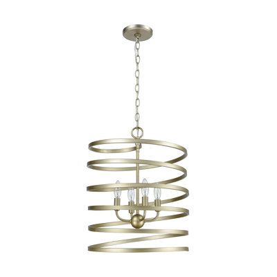 Bracy 4 - Light Candle Style Drum Pendant -  House of HamptonÂ®, 9345374E141F48DBB91670A92BC09539