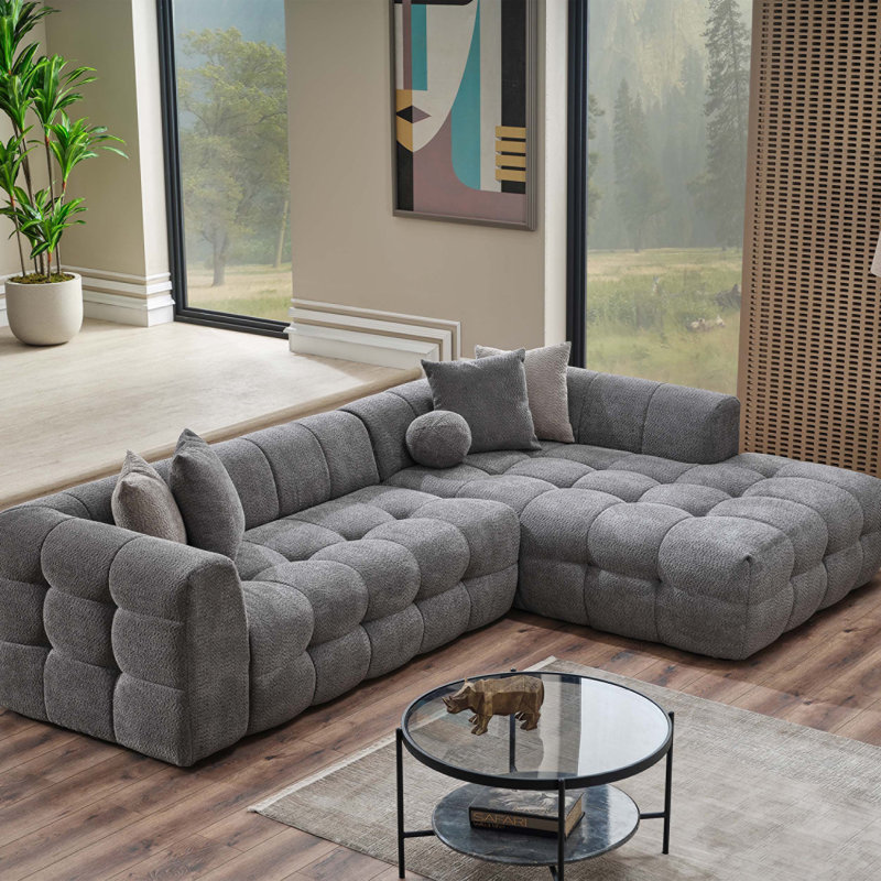 Canapé modulaire moderne Modern, Gris