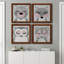 Ours - ensemble de 4 peintures sur toile encadrées-60148020-60148021
