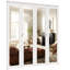 Porte pliante double 48 po x 80 po à double porte pliante en bois massif massif préfini avec quincaillerie 48 po x 80 po-94408759