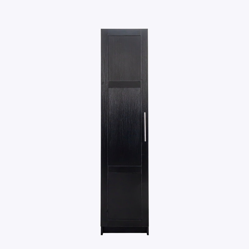 Armoire de rangement murale avec tablettes, Noir