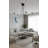 5-Light Black Arc Swaying Gravity Chandelier