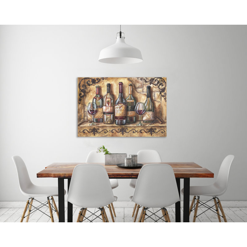 « wine tablette », reproduction sur toile tendue, H 32 po x l 48 po
