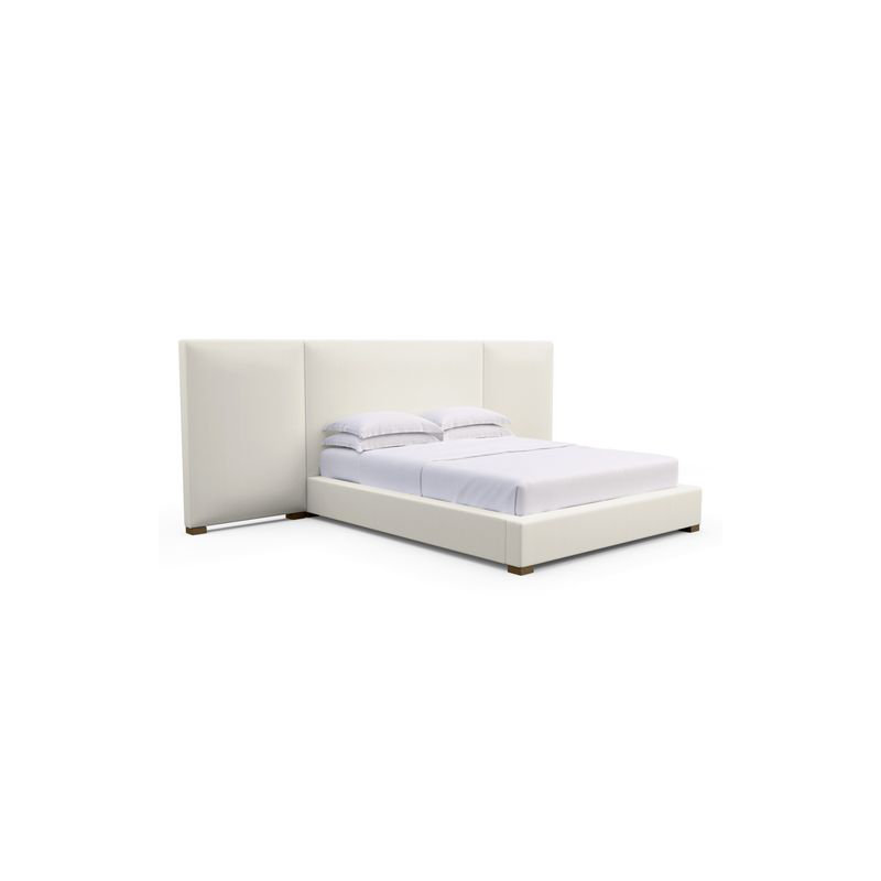Prospect Upholstered Bed, Queen, Crushed Velvet Graphite, Weathered
