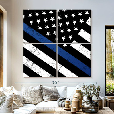 Drapeau de soutien de la police américaine