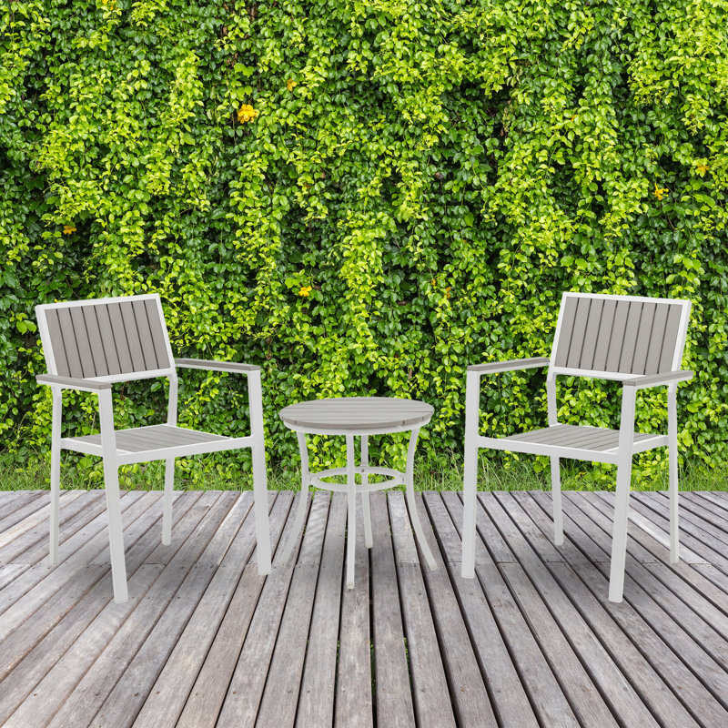 Deneene Round 2 - Person 18.9" Long Bistro Set