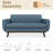 Travarious 65.4'' Square Arm Sofa Loveseat-684572279