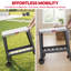 Table-chariot de cuisine en acier inoxydable avec roulettes l 37,5 po x P 20 po Feasto-123099819