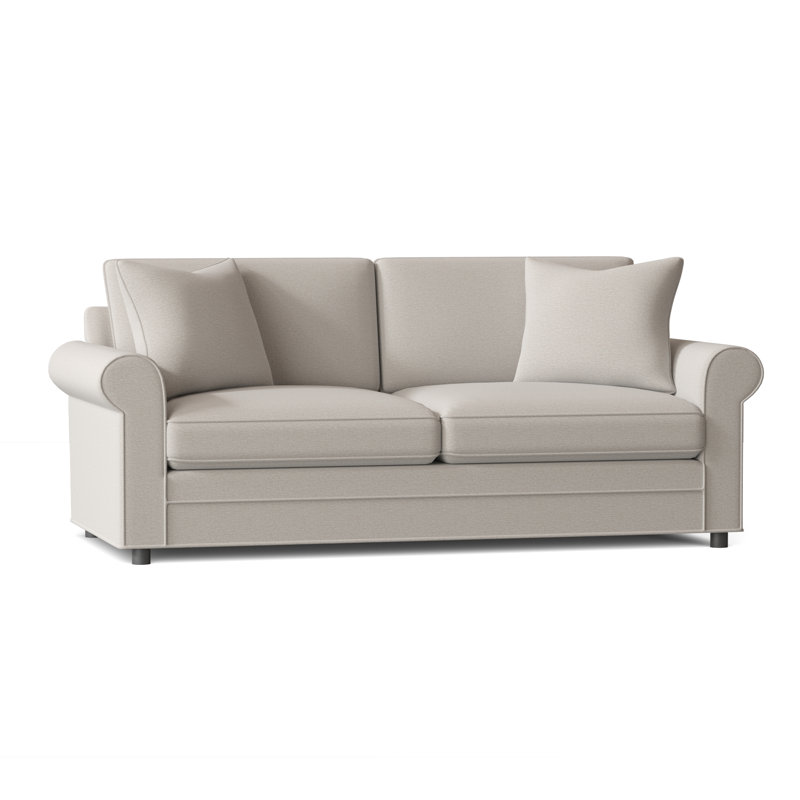 Edgeworth Upholstered 85'' Sofa, White Performance Fabric; 0851-94