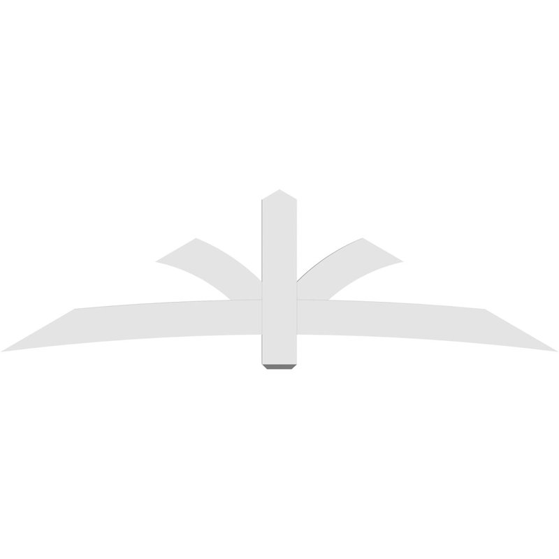 Support pour pignon Davenport, H 28 po x l 96 po (pas: 7/12), P 2 po x F 6 po, PVC