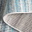 Tapis sarcelle / gris Cohn-27042994