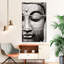 Image de bouddha méditant - 3 pièces sur toile tendue-92828342