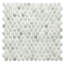 Carreau de mosaïque en verre 1 po x 1 po Eterna Penny-131483562