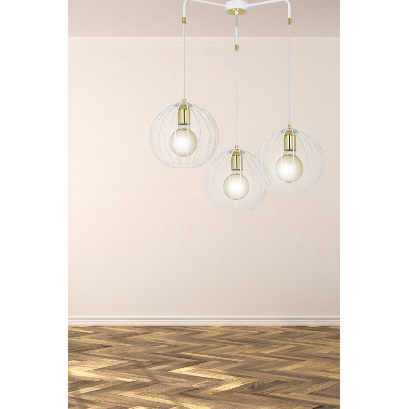 Cirillo 3 - Light Sphere Pendant, White