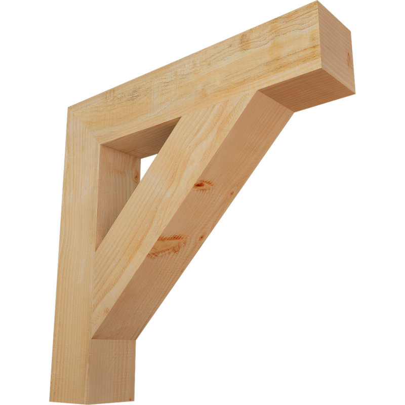 Support de bloc traditionnel, Douglas (sciage brut), H 32 po x l 6 po x P 32 po