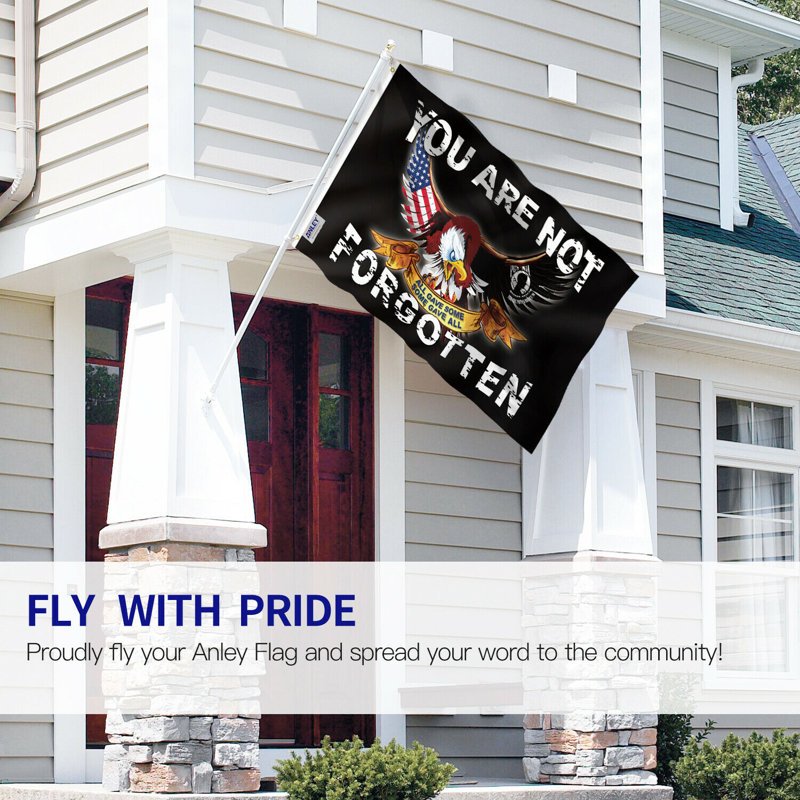 Patriotic Black Polyester 3x5 Ft You Are Not Forgotten Flag