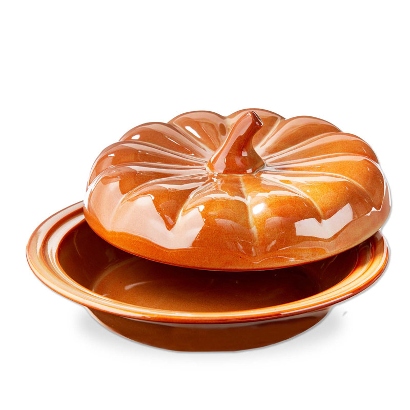 Pumpkin Pie Dish with Lid