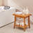 Teak Shower Bench, 20 x 14.3 x 17.9 in, 400 lbs Maximum Load Capacity Shower Chair Seat, Waterproof Wood Shower Stool with Storage Shelf Non-Slip Foot Pads