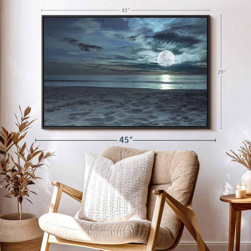 " Twilight Beach Canvas Print ", 29" H x 43" W