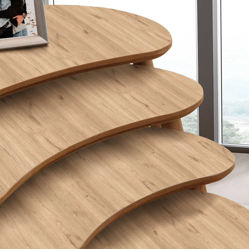 Nesting Table (4 Pieces), Oak