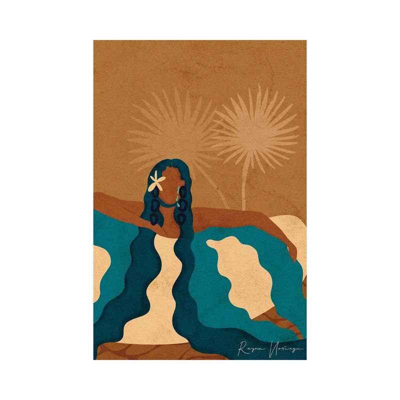 «Over débordement» par Reyna Noriega, impression sur toile tendue, H 12 po x l 8 po x P 0,75 po