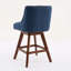 Ensemble de 2 tabourets pivotants à hauteur de comptoir, tabourets de bar rembourrés à hauteur de siège H 26 po-1959537500