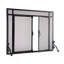 Single Cabinet Steel Fireplace Screen-1609097439