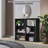 3 Open Shelf Bookcase Modern Storage Display Cabinet