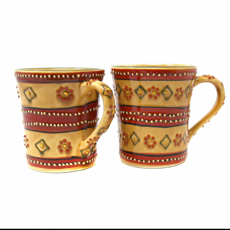 Grande tasse à café peinte à la main encantada Leocadia