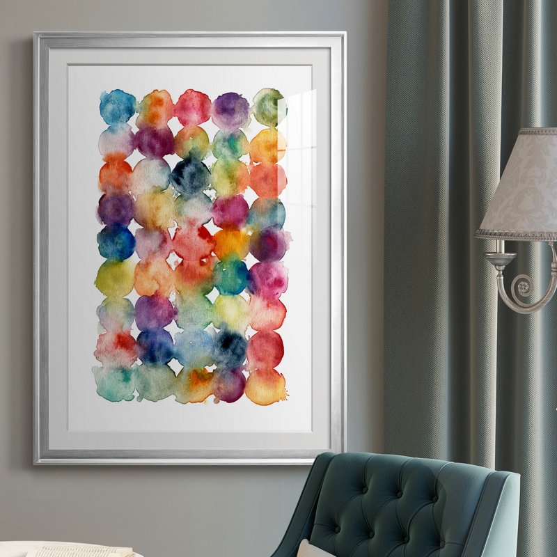 Spectrum Side by Side - Peinture encadrée, Argent, H 26,5 po x l 36,5 po x P 1,5 po