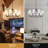 10-Light Modern Classic/Traditional Wagon Wheel Chandelier for Dining Room