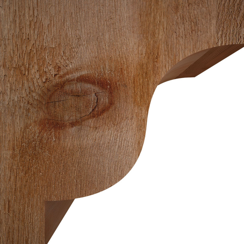 Newport Rough Sawn Rafter Tail, Western Red Cedar, 12" H x 12" W x 6" D