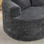 Causeuse courbée avec 3 coussins, petit canapé en chenille pour appartement et salon, aucun assemblage requis-566689586
