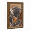 Art mural sur toile, "Petrified Wood Slice" avec anneaux bruns et gris-133563985