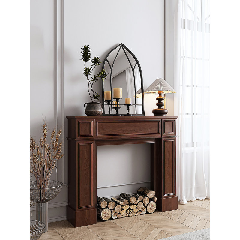 Tablette décorative American Retro, H 43,31 po x l 39,37 po x P 7,87 po, Brun
