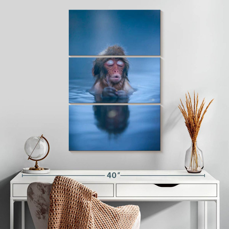 Brampt Japanese Snow Monkey, 32" H x 20" W