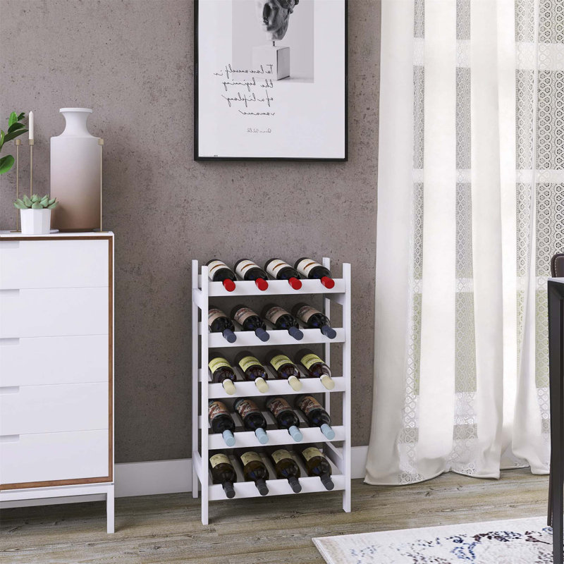 Bertu Wine Bottle Rack, White